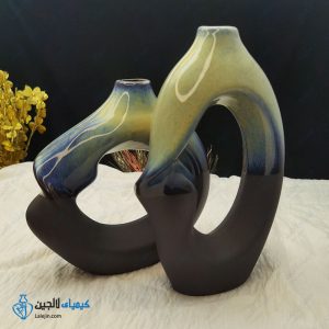 گلدان سرامیکی پیچی (متال)