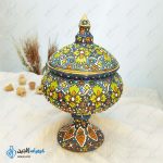 شکلات خوری پایه دار میناکاری